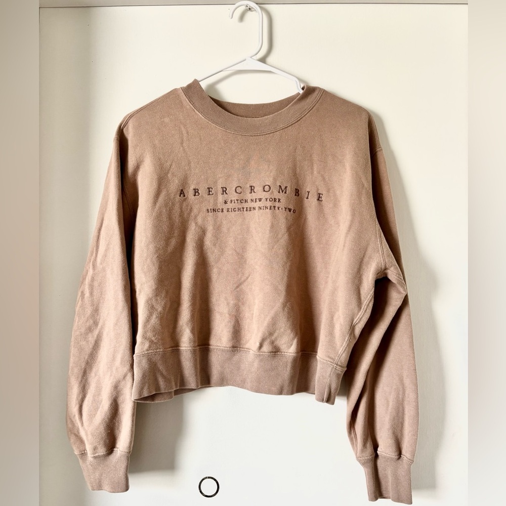 Abercrombie Brown Cropped Sweatshirt